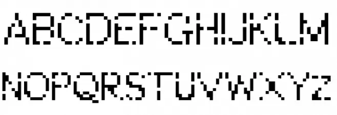 WWareTypeB 字体 大写