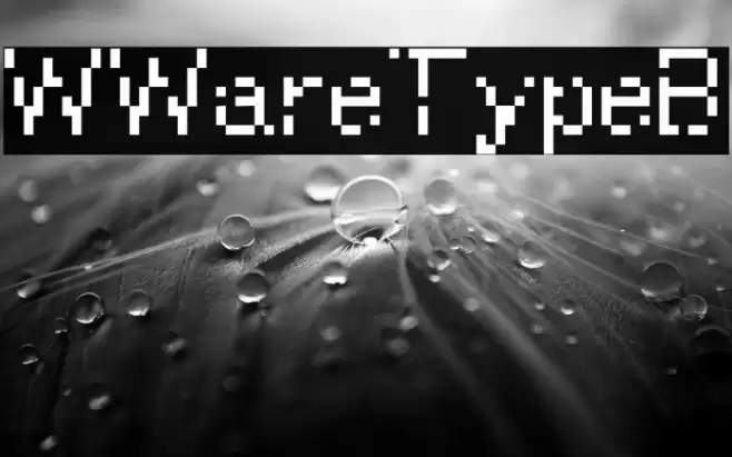 WWareTypeB Font examples