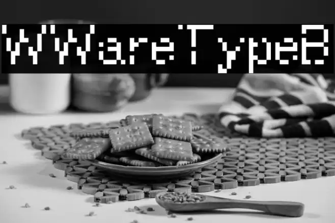 WWareTypeB Font examples