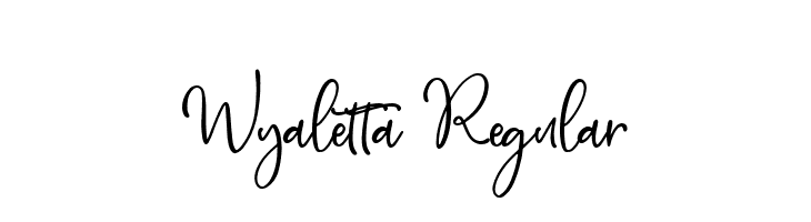 Wyaletta Regular  Fuentes Gratis Descargar