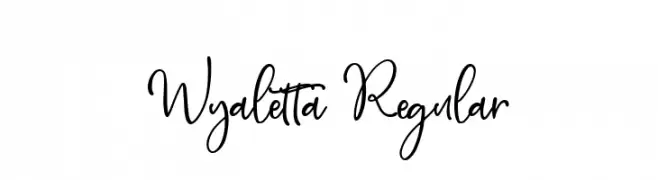 Wyaletta Regular  Fuentes Gratis Descargar