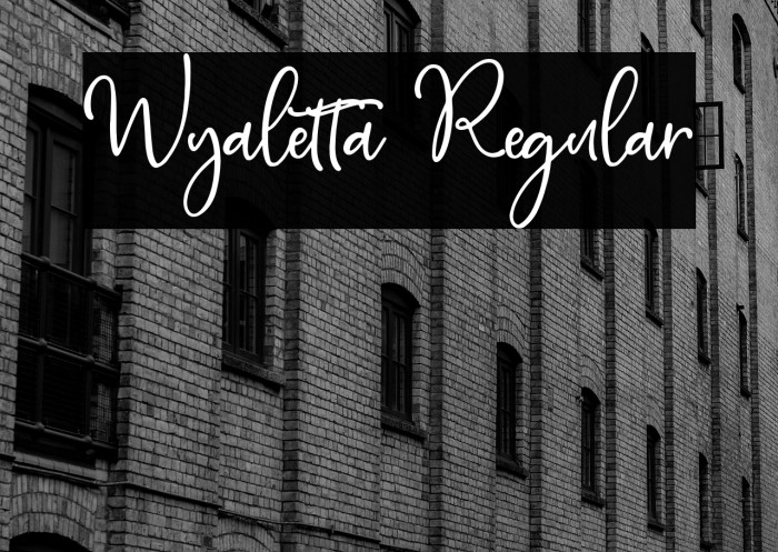 Wyaletta Regular Example 2