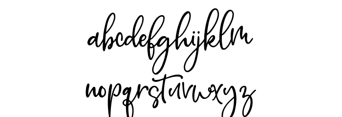 Wyaletta Regular Font LOWERCASE