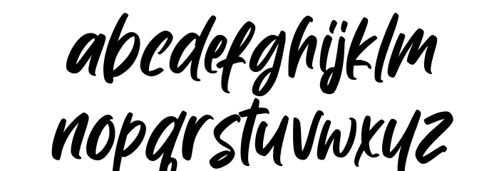 Wyattiky Regular Font LOWERCASE
