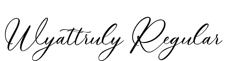 Wyattruly Regular  Frei Schriftart Herunterladen