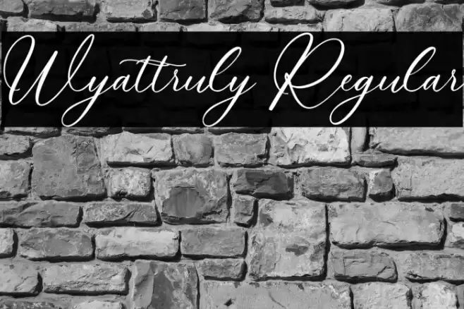 Wyattruly Regular Font examples