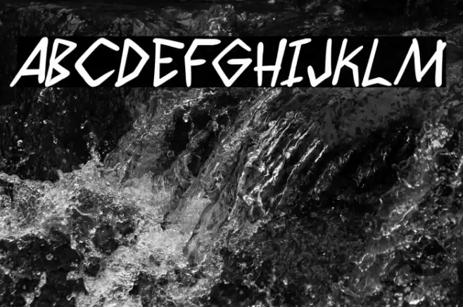 Wyld Savagez PG Bold Italic Font examples