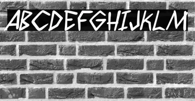 Wyld Savagez PG Bold Italic Font examples