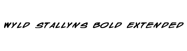 Wyld Stallyns Bold Extended Font