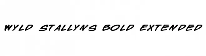 Wyld Stallyns Bold Extended  Скачать бесплатные шрифты