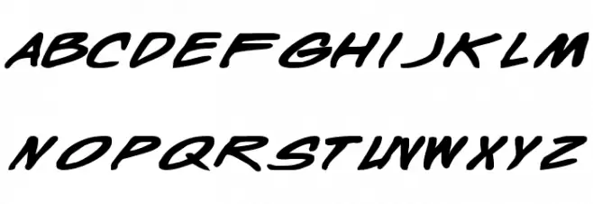 Wyld Stallyns Bold Extended Schriftart Groß