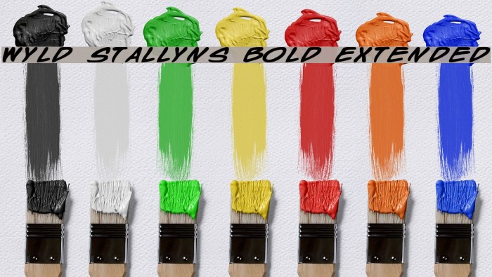 Wyld Stallyns Bold Extended Font examples