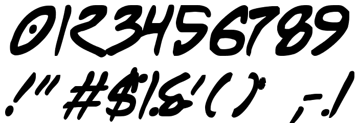 Wyld Stallyns Bold Font OTHER CHARS