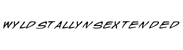 Wyld Stallyns Extended Font