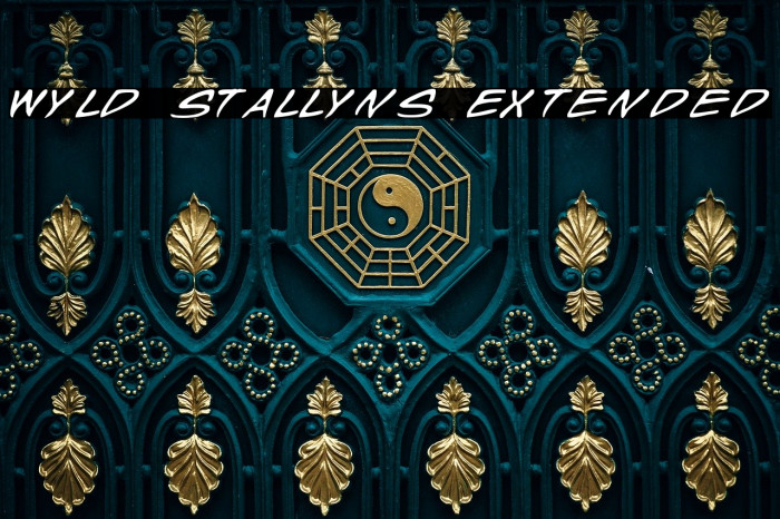 Wyld Stallyns Extended Font examples