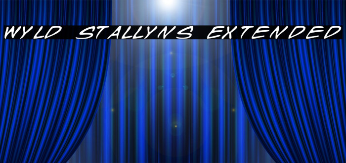Wyld Stallyns Extended Font examples