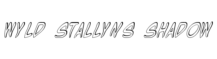 Wyld Stallyns Shadow Font
