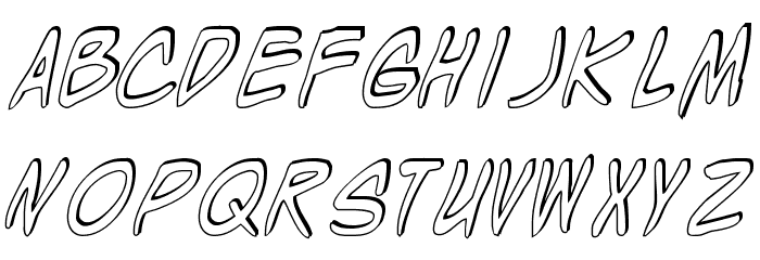 Wyld Stallyns Shadow Font LOWERCASE