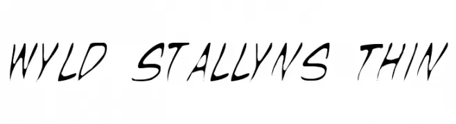 Wyld Stallyns Thin  Fuentes Gratis Descargar