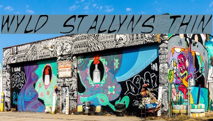 Wyld Stallyns Thin Font examples