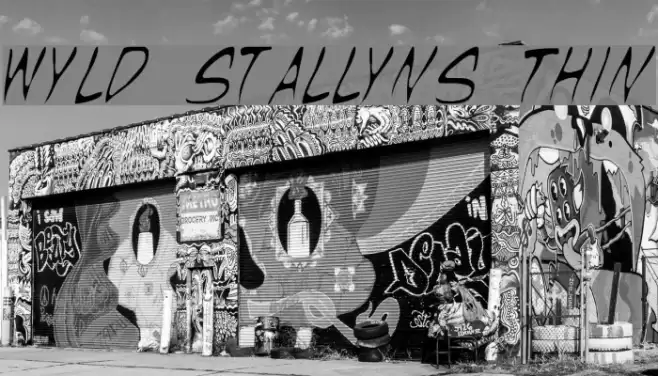 Wyld Stallyns Thin Caratteri examples