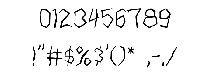 WyldSavagezPG Font OTHER CHARS