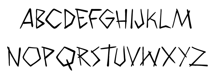 WyldSavagezPG Font LOWERCASE