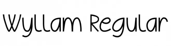 Wyllam Regular  Frei Schriftart Herunterladen