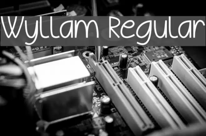 Wyllam Regular Font examples