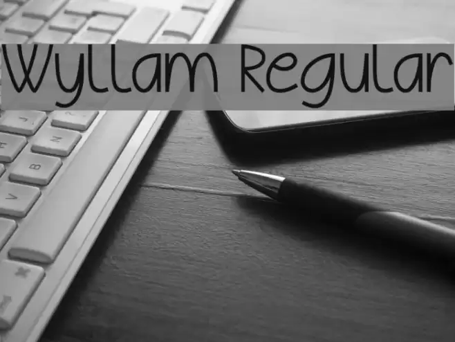 Wyllam Regular Font examples