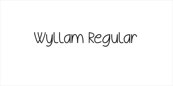 Wyllam Regular Logo