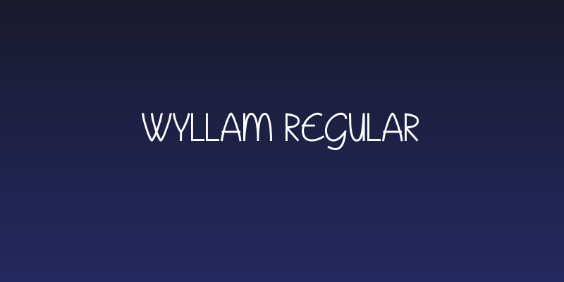 Wyllam Regular Social Header