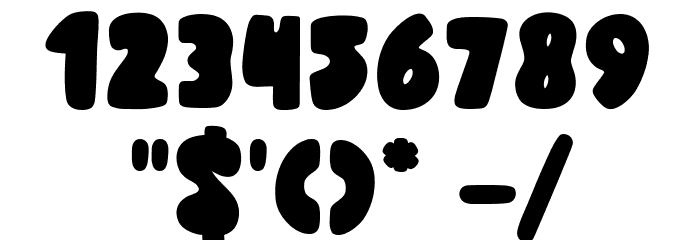 Wylon - Demo Bold Font OTHER CHARS