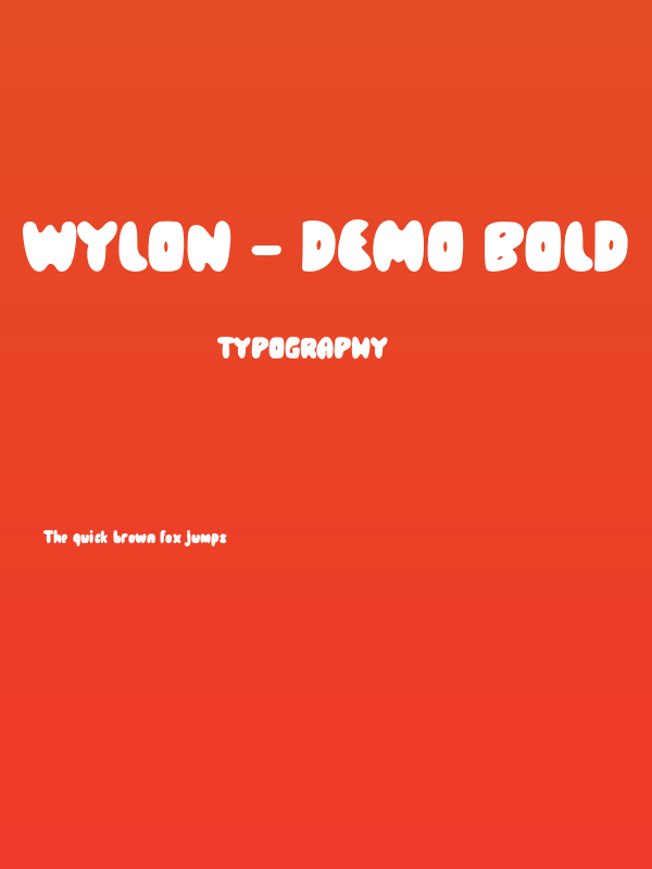 Wylon - Demo Bold Poster