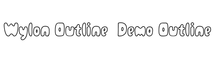 Wylon Outline - Demo Outline  font caratteri gratis
