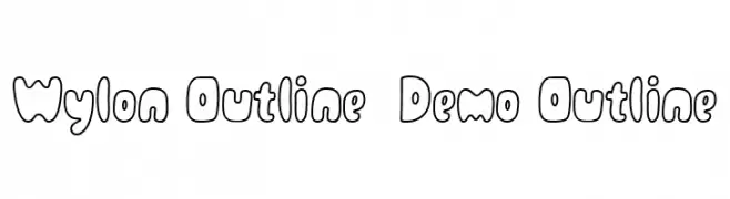 Wylon Outline - Demo Outline  Fuentes Gratis Descargar