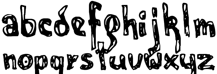 Wymaz Font LOWERCASE