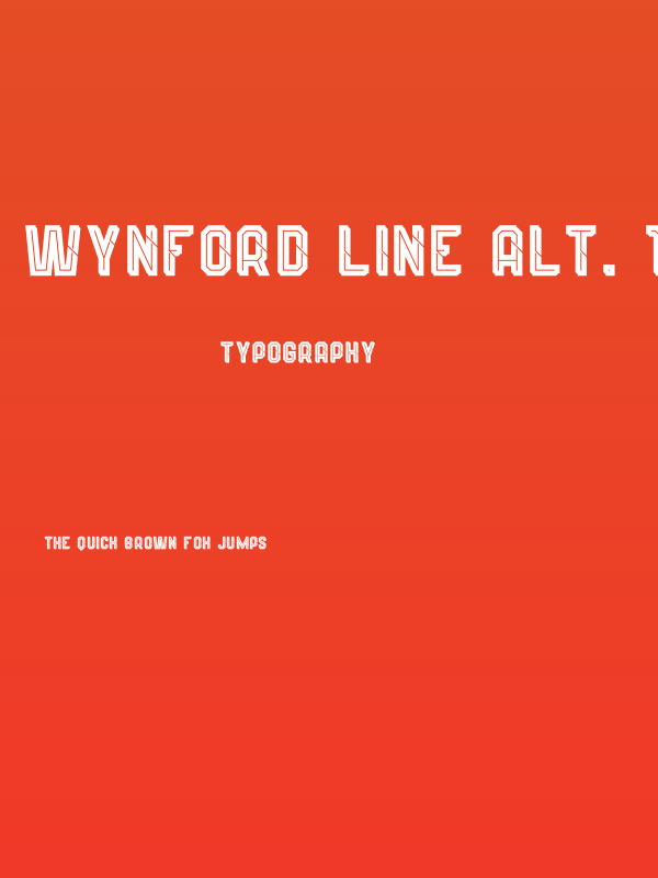 Wynford Line Alt. 1 Poster
