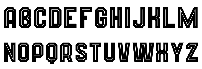 Wynford Line Font LOWERCASE
