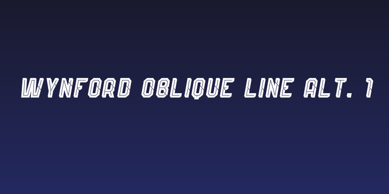 Wynford Oblique Line Alt. 1 Social Header