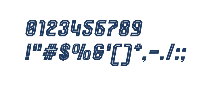 Wynford Oblique Line Other Characters