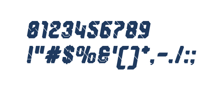 Wynford Oblique Solid Alt. Other Characters