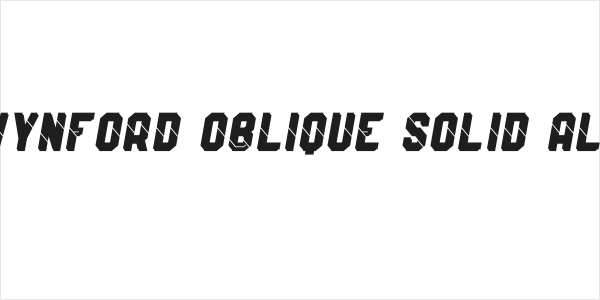 Wynford Oblique Solid Alt. Logo