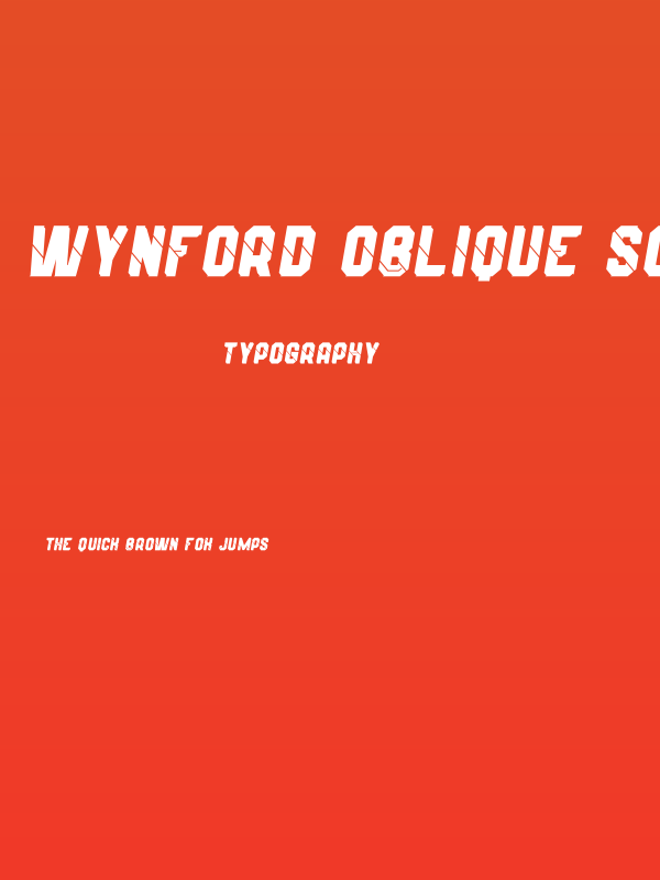 Wynford Oblique Solid Alt. Poster