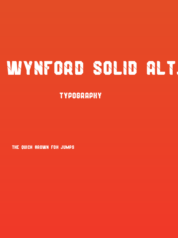 Wynford Solid Alt. Poster
