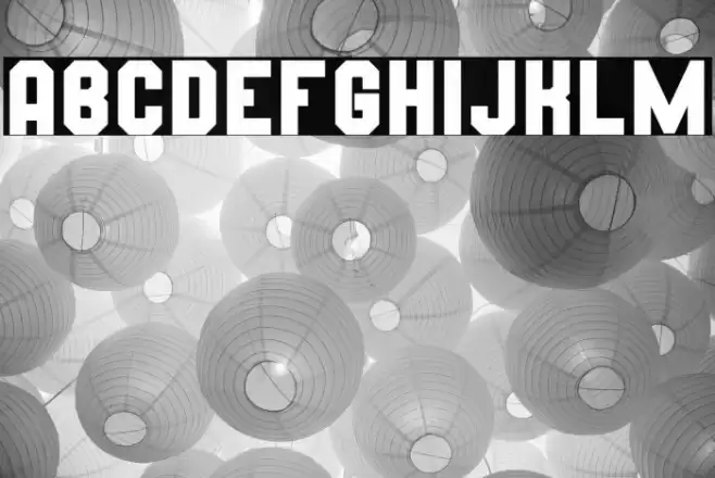 Wynford Solid Font examples