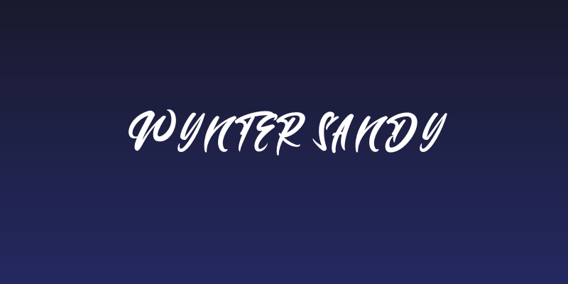 Wynter Sandy Social Header