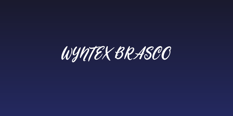 Wyntex Brasco Social Header