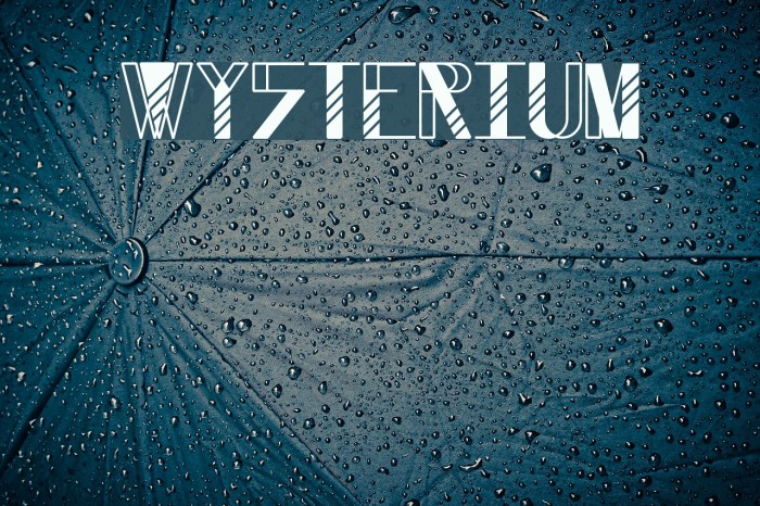 Wysterium Font examples