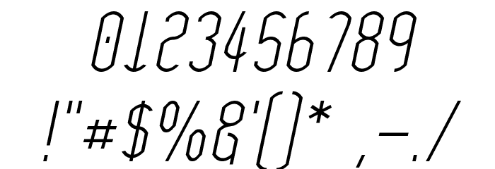 Wytherness Oblique Font OTHER CHARS